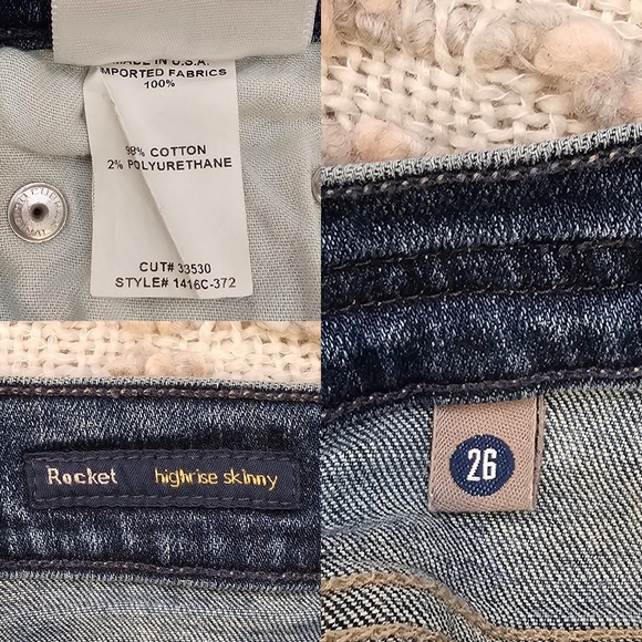 Citizens of Humanity - Rocket High Rise Skinny Indie Distressed Size 26 - Picture 15 of 16